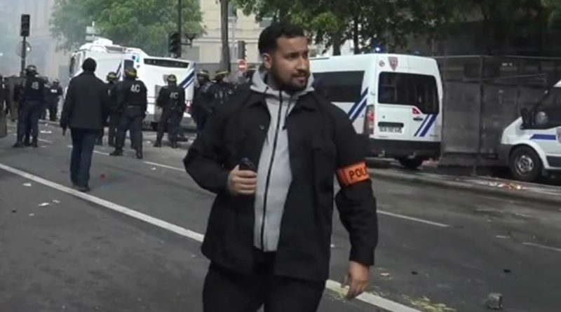 Alexandre Benalla lorsz de la manifestation du 1er mai 2018