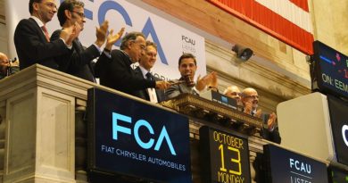 Les dirigeants de Fiat Chrsyler, lors d'une session de la bourse de New York en 2014