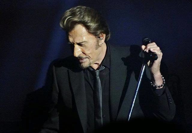 Johnny Hallyday lors d'un de ses concerts