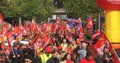 Rassemblement de la CGT devant L’UNEDIC en juin 2019