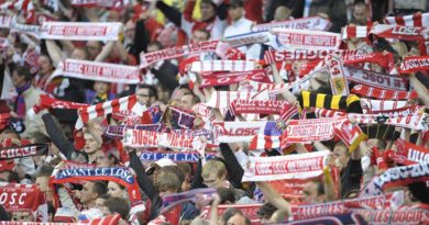 Des supporters dans les tribunes du stade Pierre Mauroy