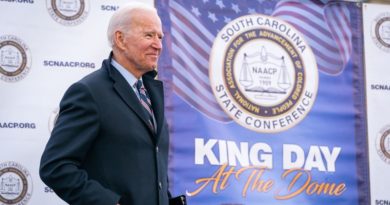 Joe Biden lors d'une conférence en Caroline du Sud, fin janvier 2020.