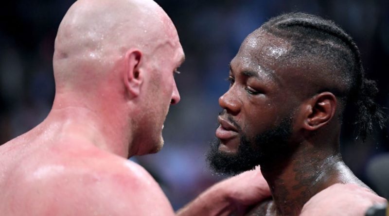 Deontay Wilder et Tyson Fury, lors de leur nul controversé le 1er décembre 2018.