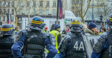 Lors de l'Acte VII de la manifestation des gilets jaunes à Paris