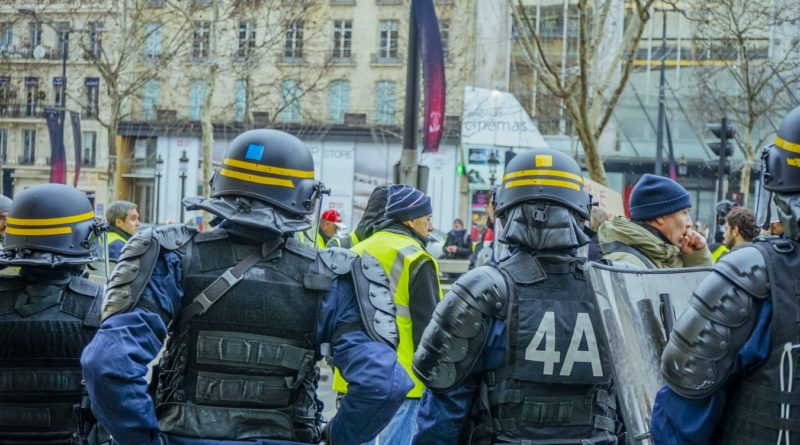 Lors de l'Acte VII de la manifestation des gilets jaunes à Paris